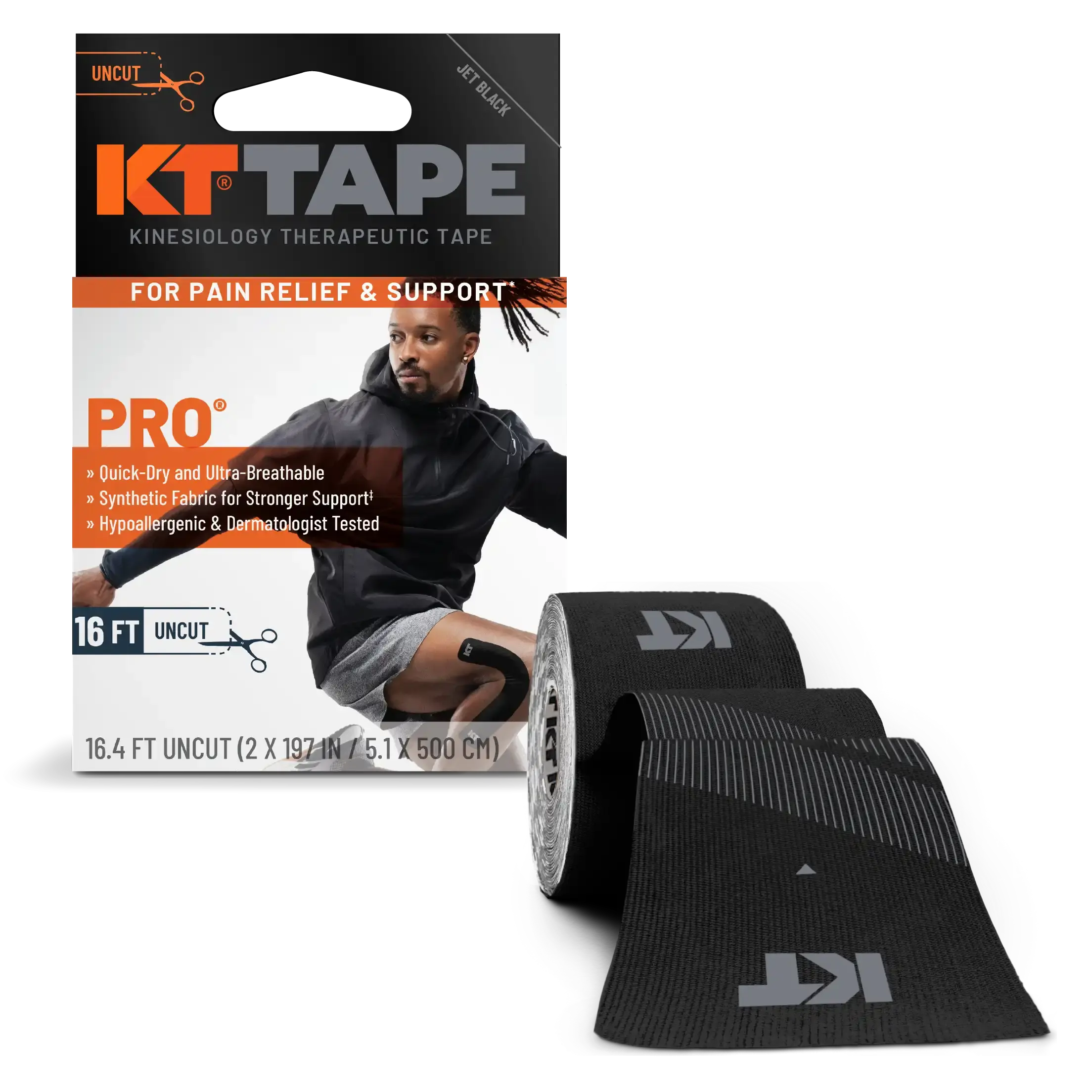 KT Tape Pro® Synthetic Kinesiology Tape. 16 ft Uncut Roll